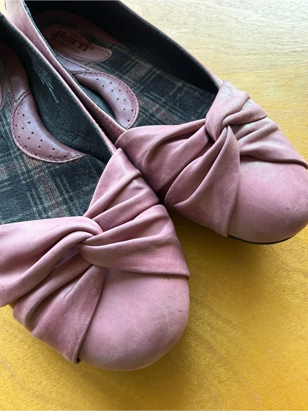 Women’s Pink Knot Front Ballet Flats